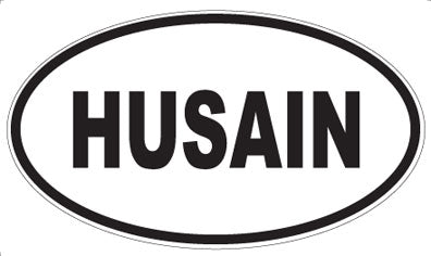 HUSAIN - Oval Magnet