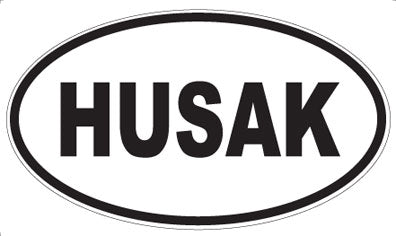 HUSAK - Oval Sticker