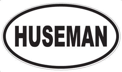 HUSEMAN - Oval Sticker