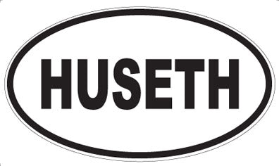 HUSETH - Oval Magnet