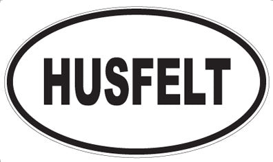 HUSFELT - Oval Magnet
