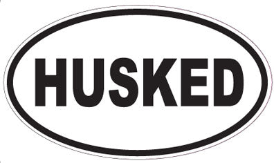 HUSKED - Oval Sticker