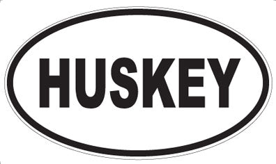 HUSKEY - Oval Magnet
