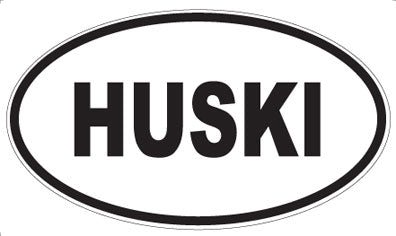 HUSKI - Oval Sticker