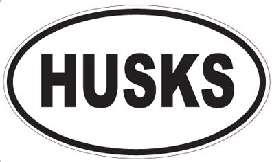 HUSKS - Oval Sticker