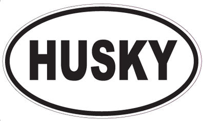 HUSKY - Oval Magnet