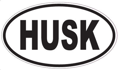 HUSK - Oval Sticker