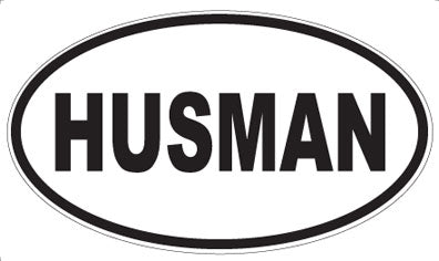HUSMAN - Oval Magnet