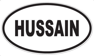 HUSSAIN - Oval Magnet