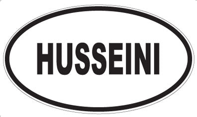 HUSSEINI - Oval Magnet