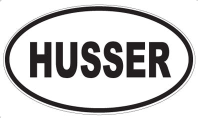 HUSSER - Oval Magnet