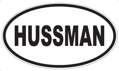 HUSSMAN - Oval Magnet
