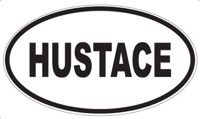 HUSTACE - Oval Magnet