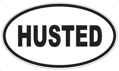 HUSTED - Oval Magnet