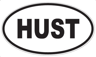 HUST - Oval Magnet