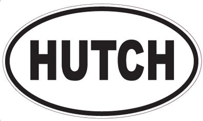 HUTCH - Oval Sticker