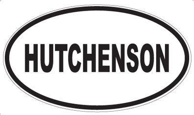 HUTCHENSON - Oval Magnet