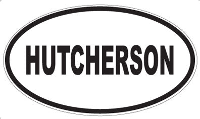 HUTCHERSON - Oval Magnet