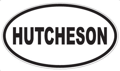 HUTCHESON - Oval Magnet