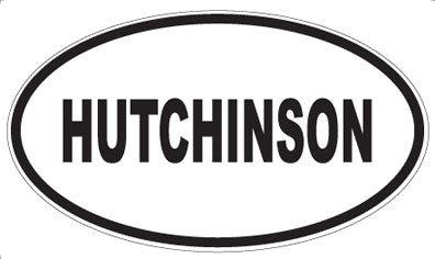 HUTCHINSON - Oval Magnet