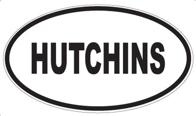 HUTCHINS - Oval Magnet