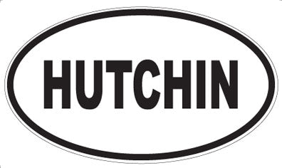 HUTCHIN - Oval Magnet