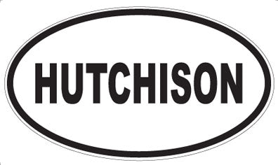 HUTCHISON - Oval Magnet