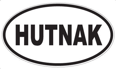 HUTNAK - Oval Magnet