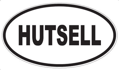 HUTSELL - Oval Magnet