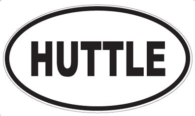 HUTTLE - Oval Magnet