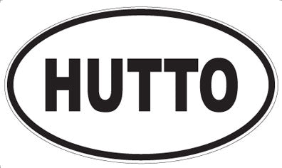 HUTTO - Oval Magnet