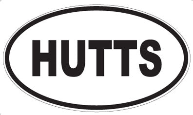 HUTTS - Oval Magnet
