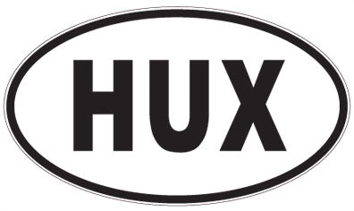 HUX - 3 Letter Initials Oval Sticker