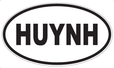 HUYNH - Oval Magnet