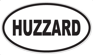 HUZZARD - Oval Magnet