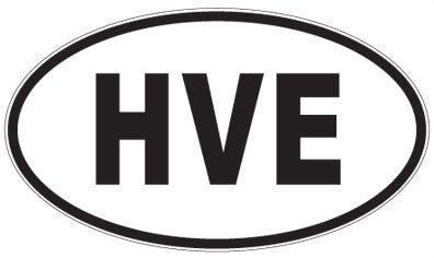 HVE - 3 Letter Initials Oval Magnet