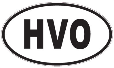 HVO - 3 Letter Initials Oval Magnet