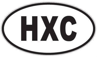 HXC - 3 Letter Initials Oval Magnet