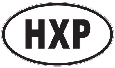 HXP - 3 Letter Initials Oval Magnet
