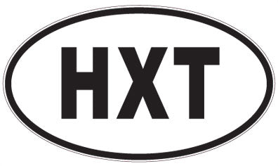 HXT - 3 Letter Initials Oval Magnet