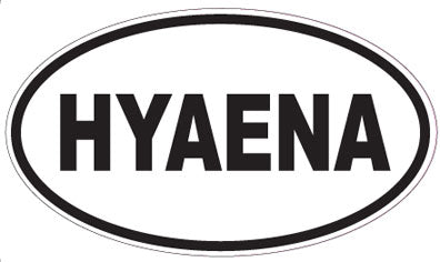 HYAENA - Oval Sticker