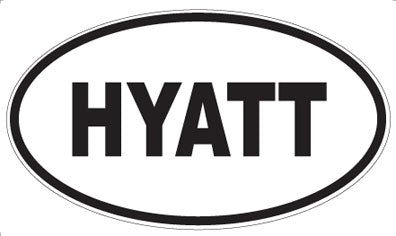 HYATT - Oval Magnet