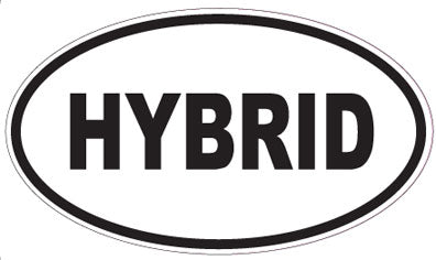 HYBRID - Oval Sticker