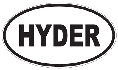 HYDER - Oval Magnet