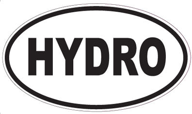 HYDRO - Oval Sticker