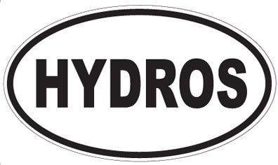 HYDROS - Oval Sticker