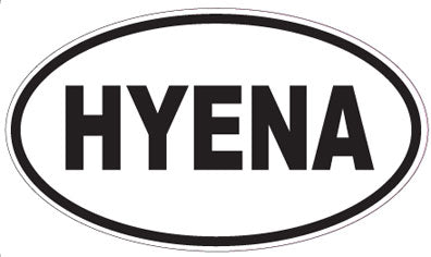 HYENA - Oval Magnet