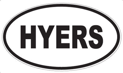 HYERS - Oval Magnet