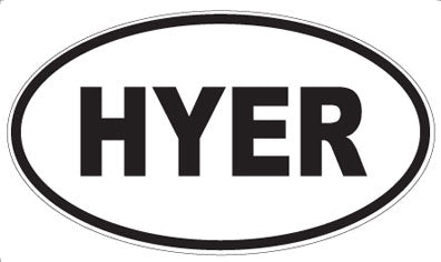 HYER - Oval Magnet