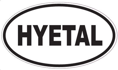 HYETAL - Oval Sticker